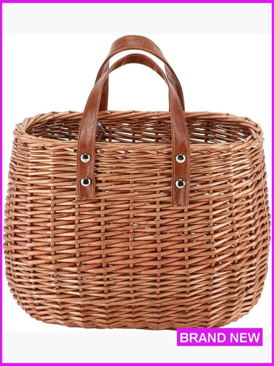 Handbags - Straw Woven Tote Bag Handmade Rattan Hobo Summer Beach Shopping Classic Vintage